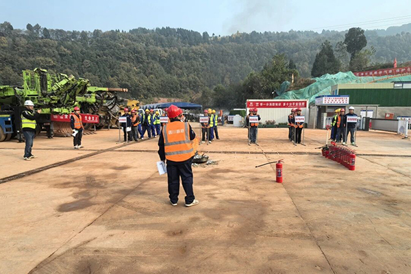 德陽繞城南高速 LJ2 標段消防演練筑牢施工安全防線